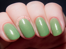 Contrary Polish Key Lime via @chalkboardnails