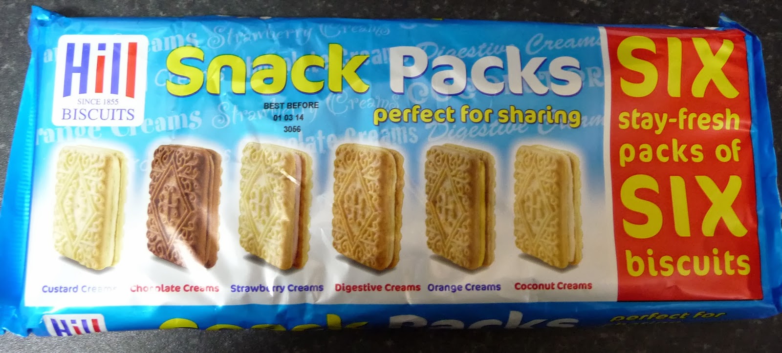 Something to look forward to Hill Biscuits Snack Packs Digestive creams