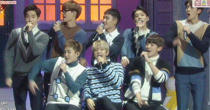 엑소, 불공평해 무대 "걸 걸 비마럽"부분 안무 | 인스티즈