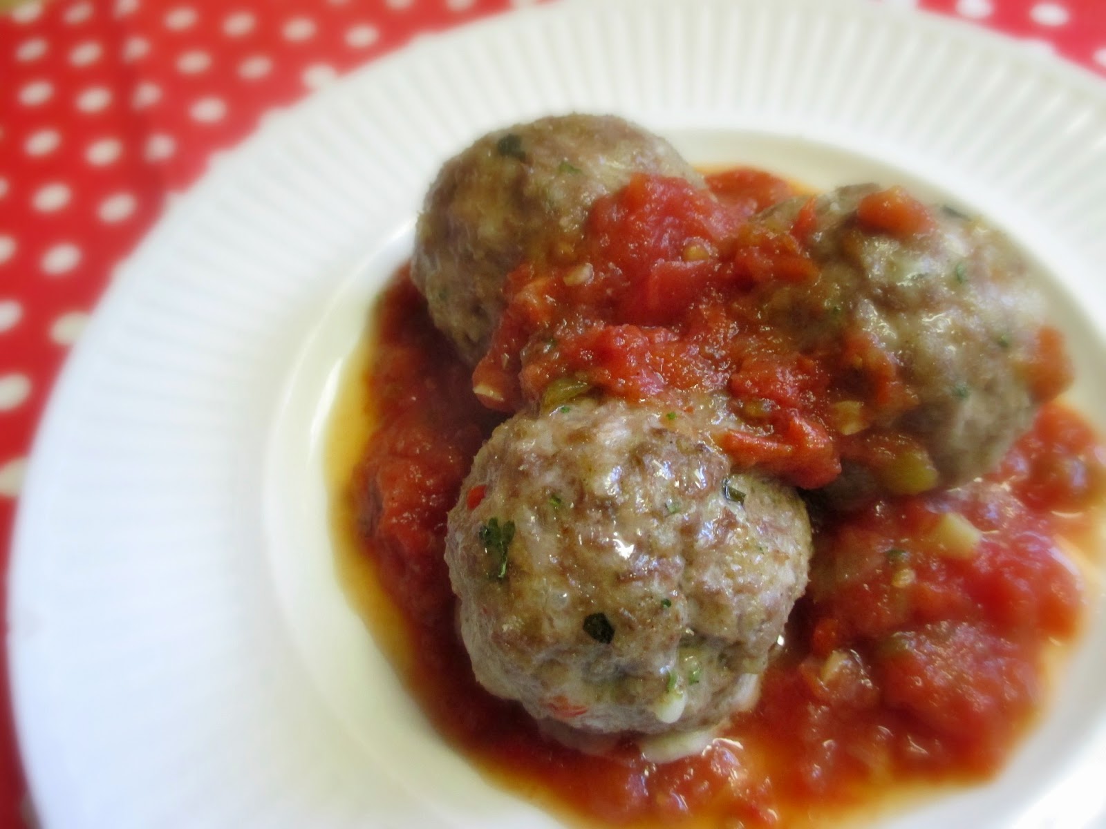 Hot and Cold Running Mom Just my Stuff Beef and Pork Sausage Meatballs