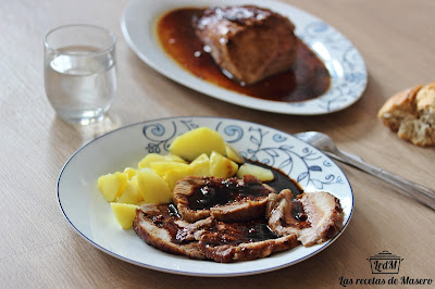 Lomo De Cerdo Al Horno Con Miel En Salsa De Soja
