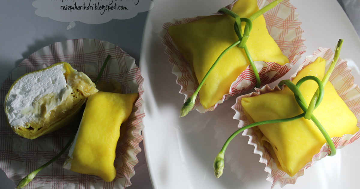 Recipes of Daily Cooking and Baking : CREPE DURIAN 