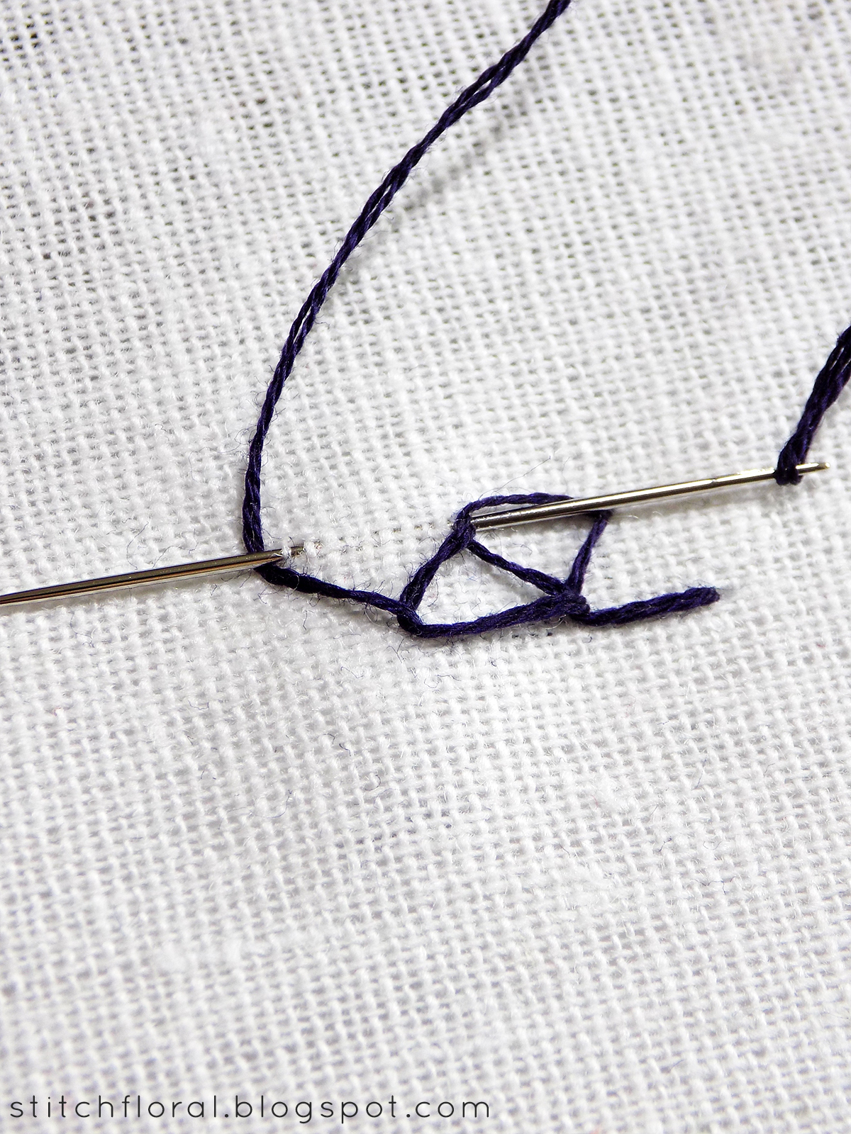 Double chain stitch tutorial Stitch Floral
