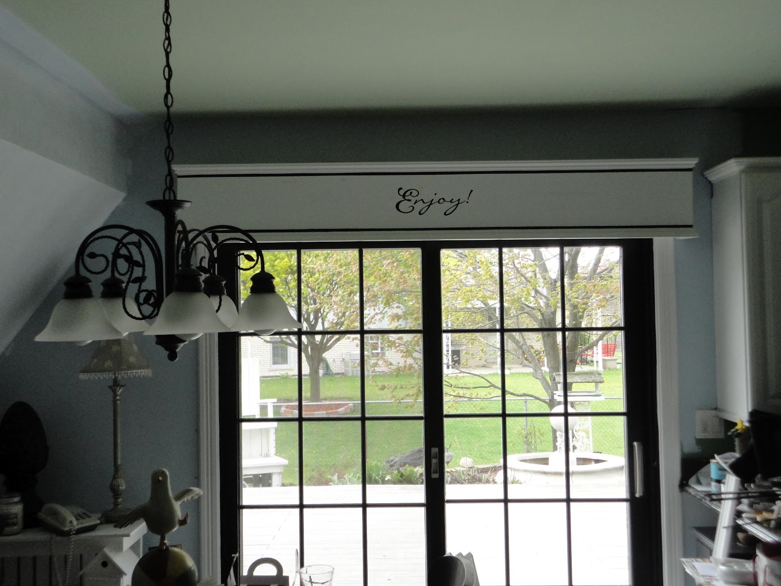 General Splendour I did it! Painted my patio doors black!