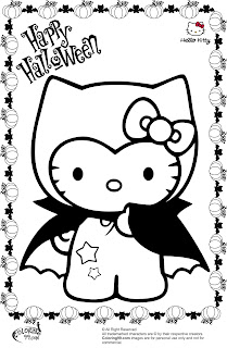 Hello Kitty Halloween Coloring Pages | Minister Coloring