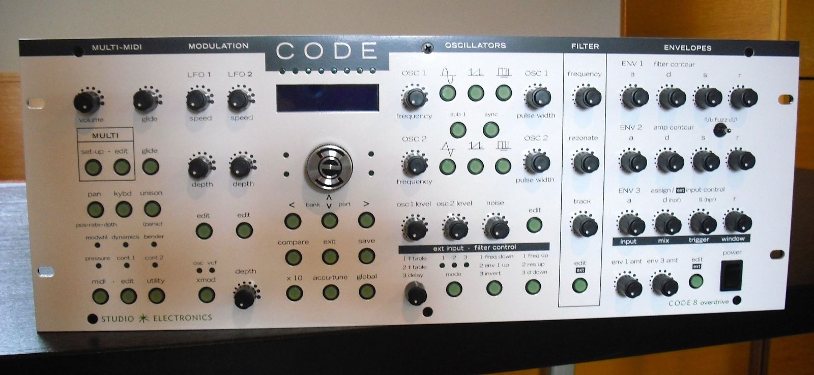 MATRIXSYNTH: Custom Whiteface Studio Electronics CODE 8-Voice Synthesizer