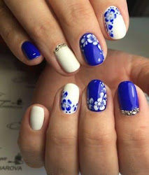 nail flower easy designs