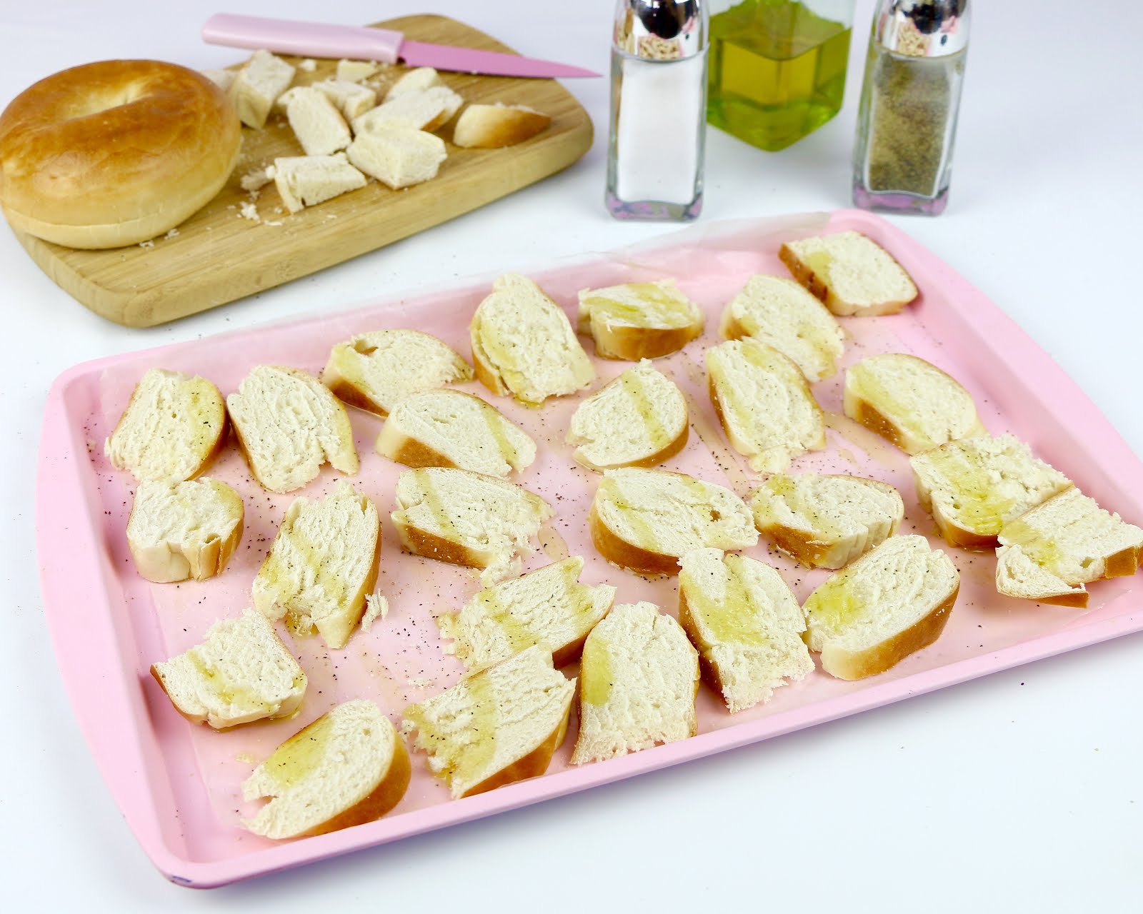 Homemade Baked Bagel Chips The Lindsay Ann