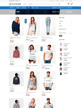 Mẫu giao diện bán hàng Flatsome Mega Shop