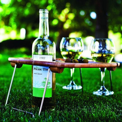 Tabla de vino para picnic