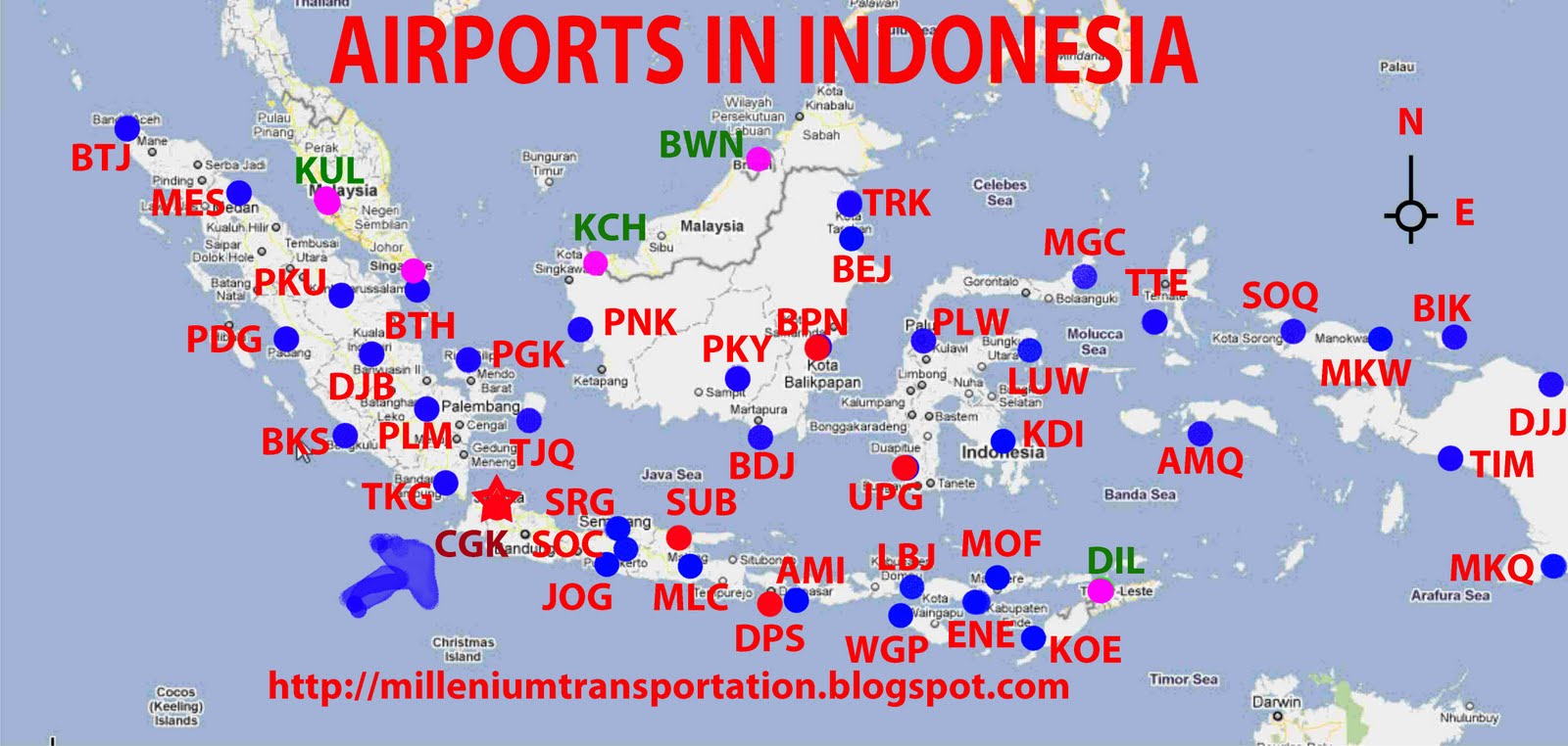 Trip To The World: airports in indonesia