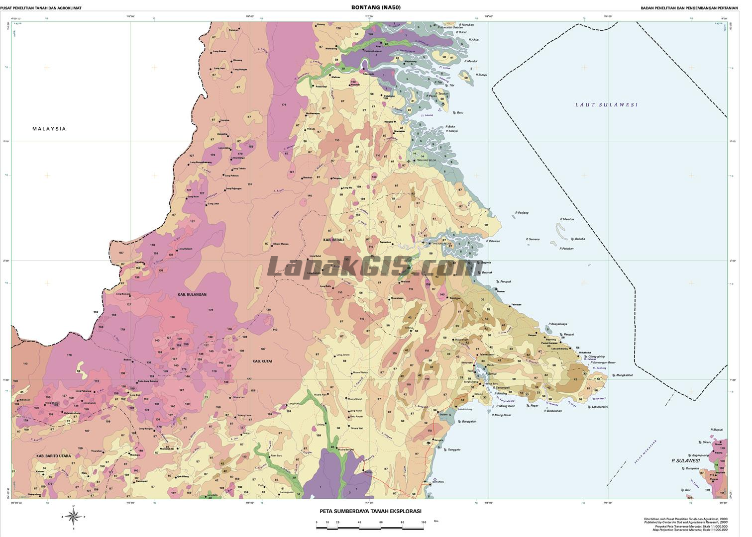 Data Peta Digital Eksplorasi Tanah Seluruh Indonesia Gratis