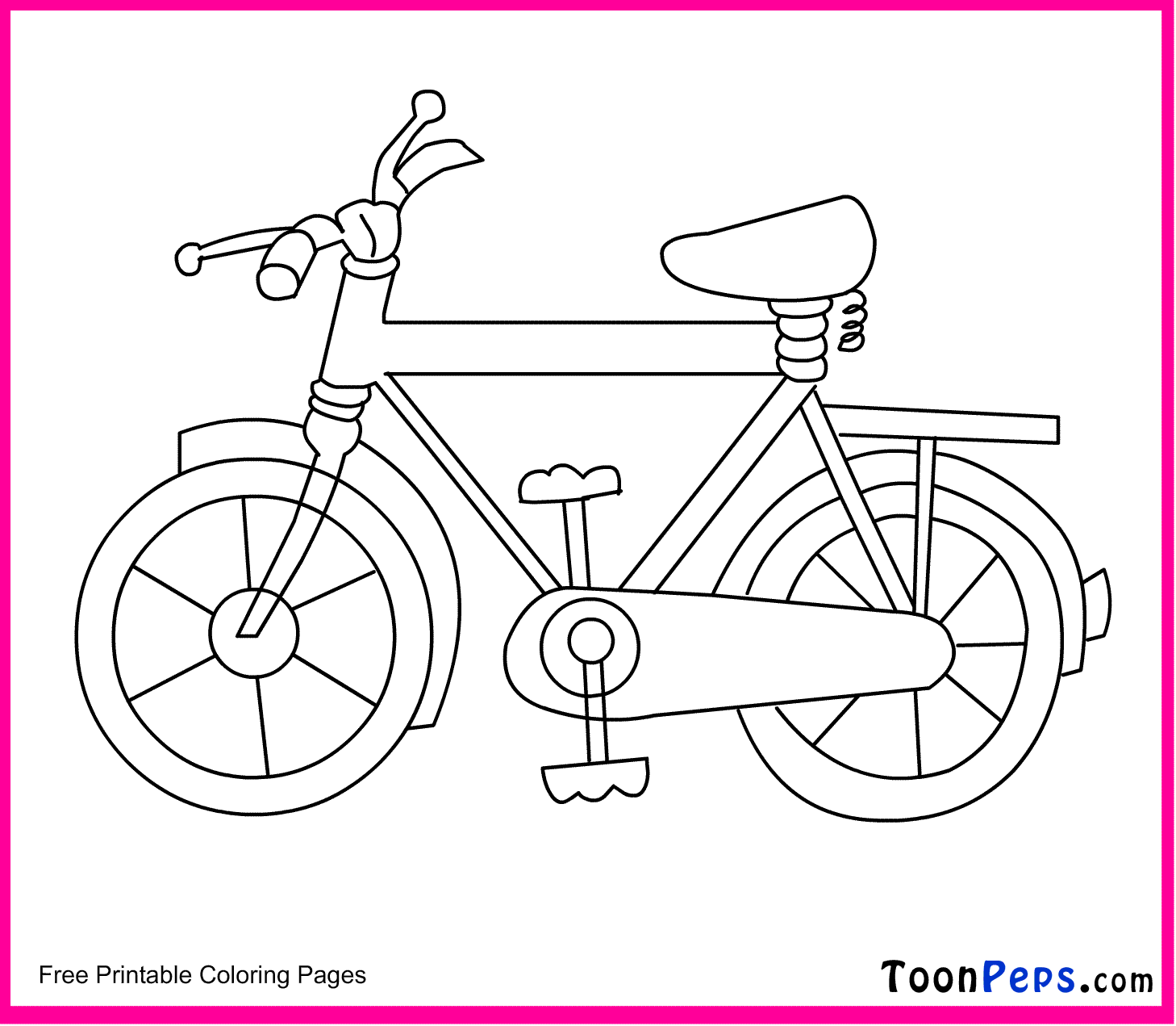 1000 Images About Bicycle Coloring Pages On Pinterest