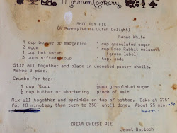 shoo pie fly recipe fringe benefits sweet contributed mormon england mother