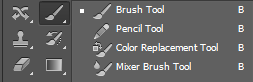 brush tool, pencil tool, belajar potoshop, adobe photoshop, toolbox photoshop cs6