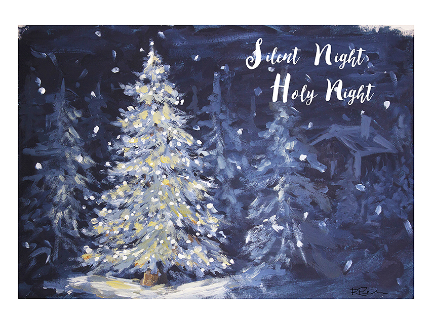 silent night free printable