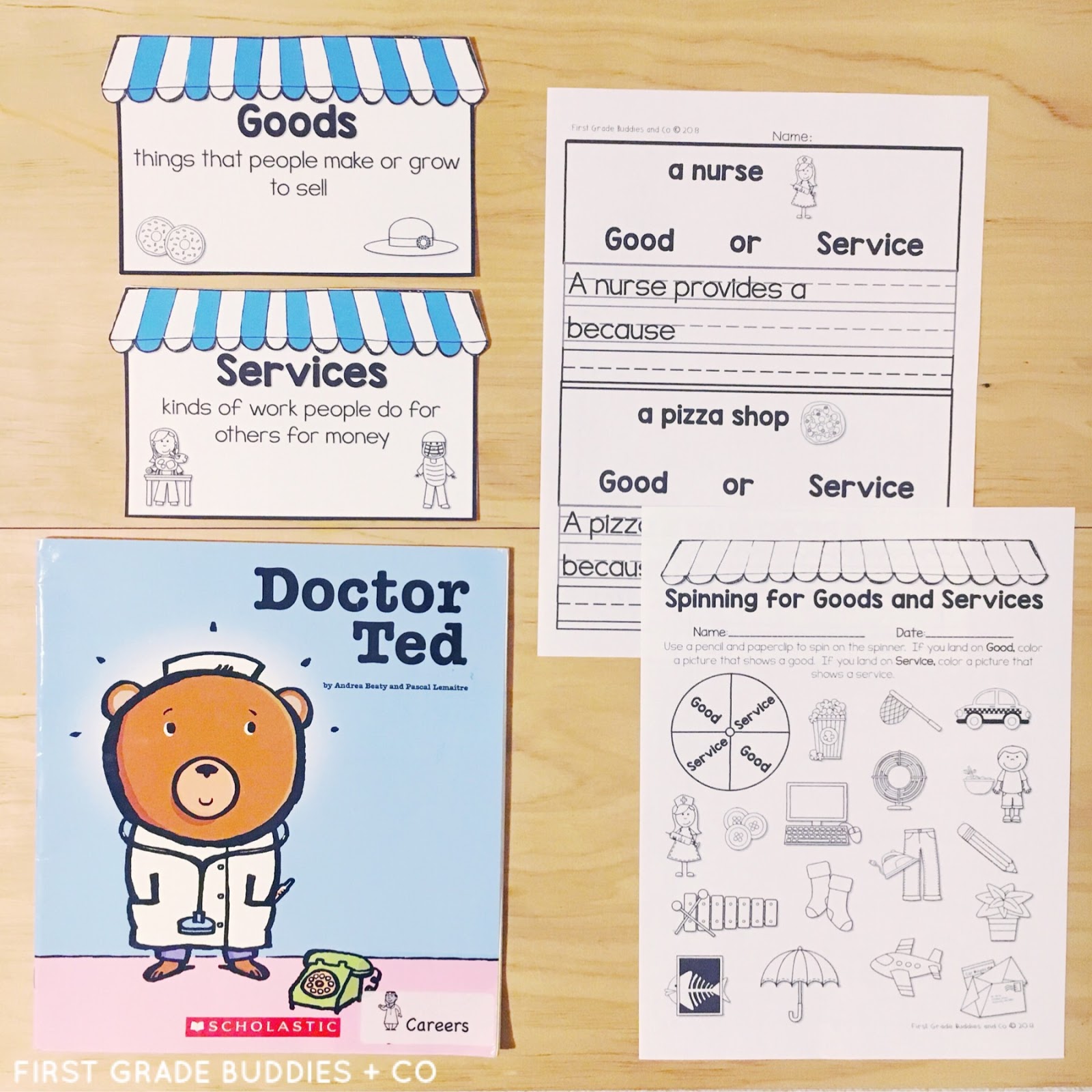 Primary Economics Unit: Goods and Services | First Grade Buddies