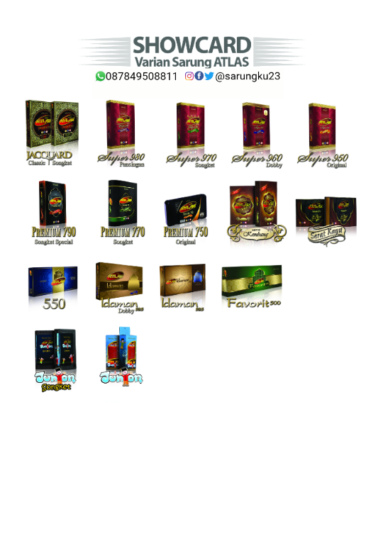 Koleksi Sarung Atlas