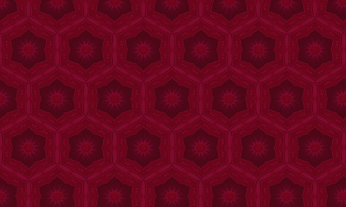 Hollyhock Red Pattern