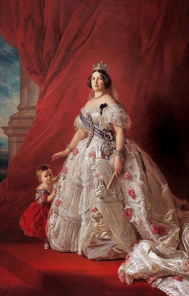 Isabel II de España obra de Franz Xavier Winterhalter de Alemania