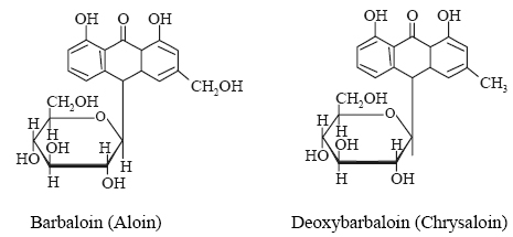 barbaloin and deoxybarbaloin