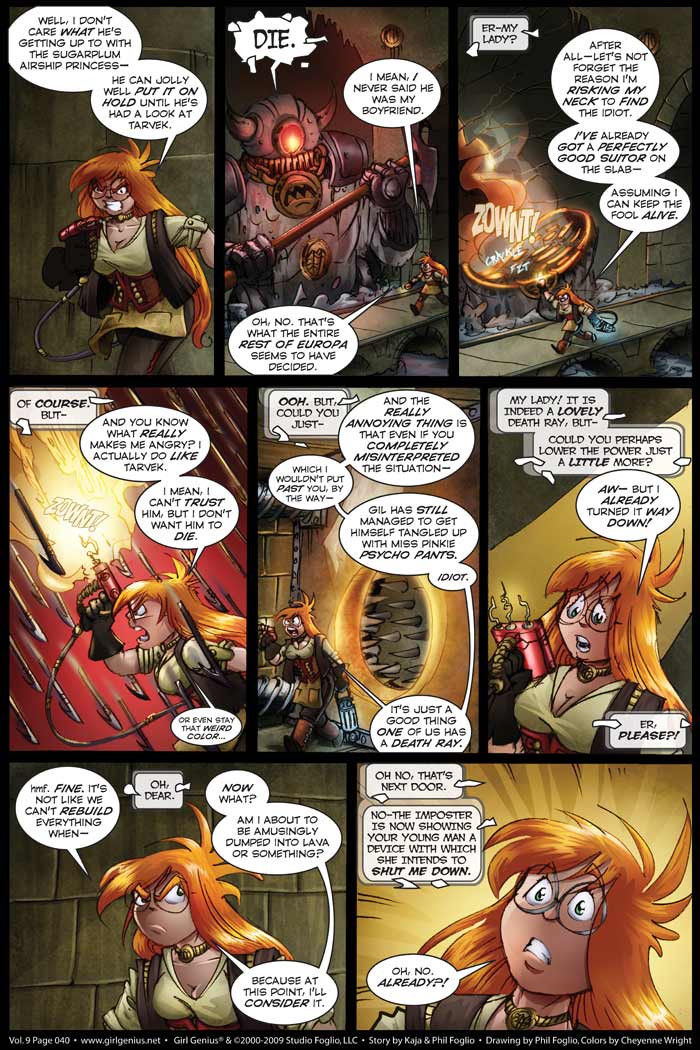 Read online Girl Genius (2002) comic -  Issue #9 - 41