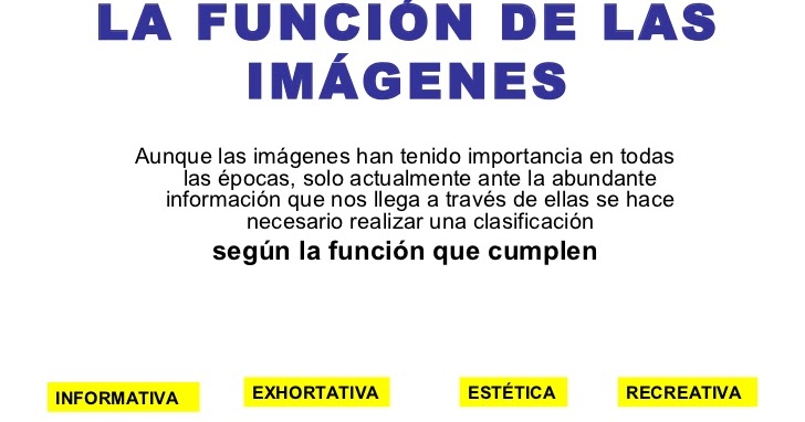 Funciones de la imagen.