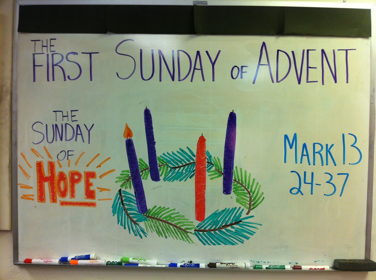 Rev. Brian Blogs Whiteboard Advent 1