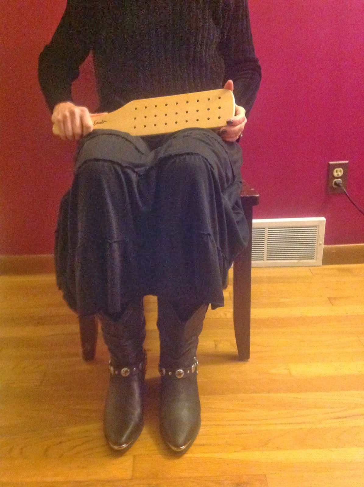 My Goddess/Wife with the Spencer paddle!!!