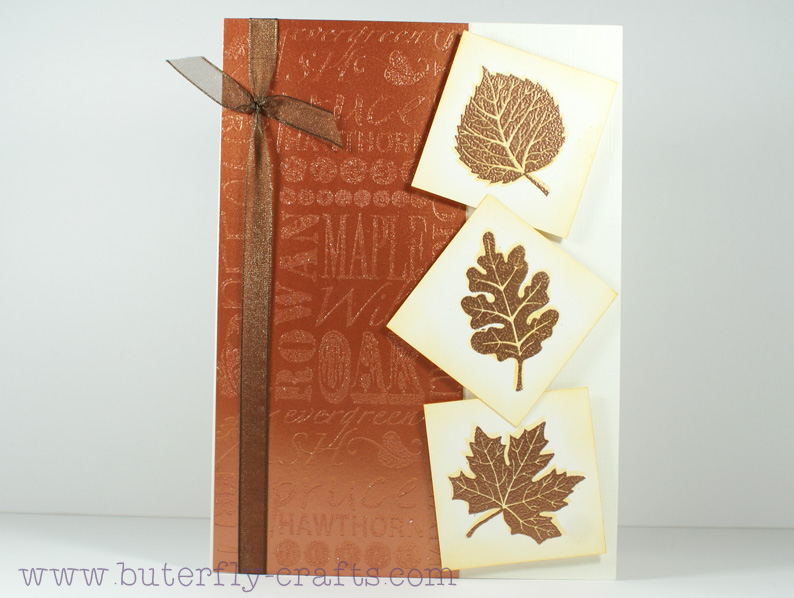 Butterfly-Crafts: Autumn Card Challenge