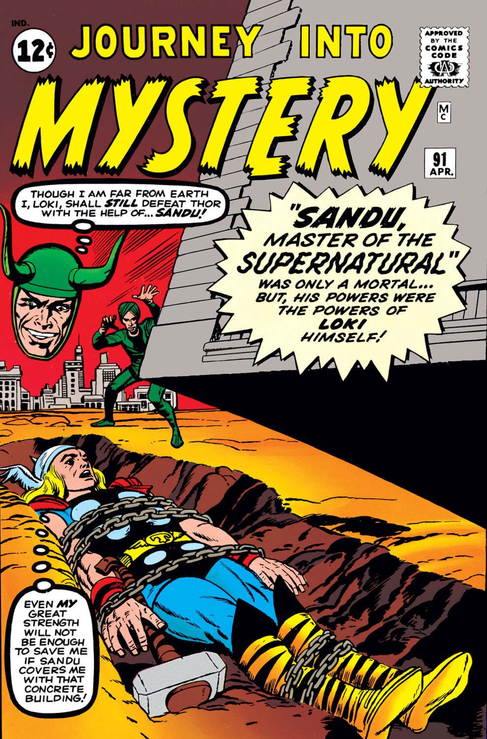Read online Journey Into Mystery (1952) comic -  Issue #91 - 1