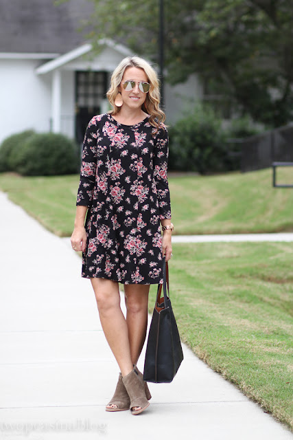 Two Peas in a Blog: Black Fall Dress + Link Up