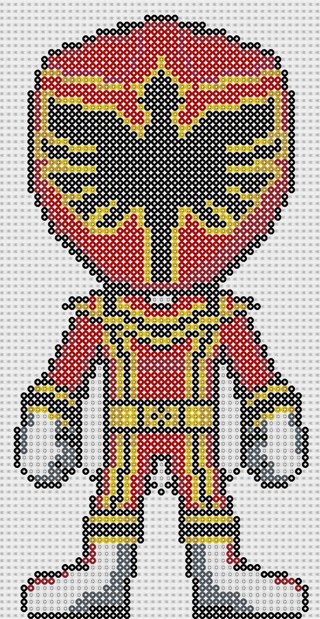 Power Rangers Pixel Art Template