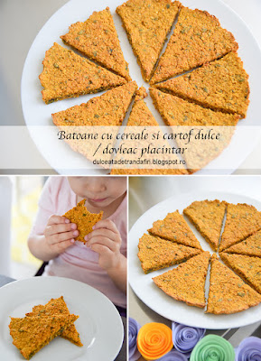 Batoane cu cereale si cartof dulce/dovleac placintar