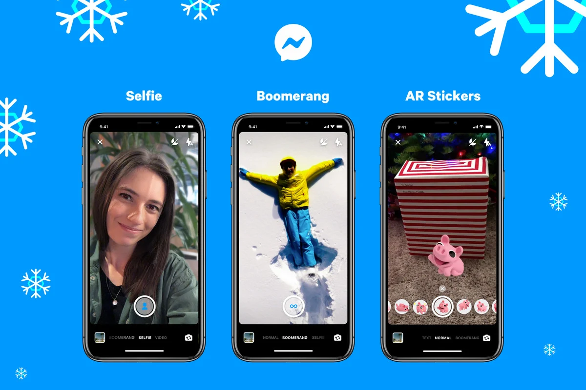 Facebook introduces Boomerang support and selfie mode for Messenger