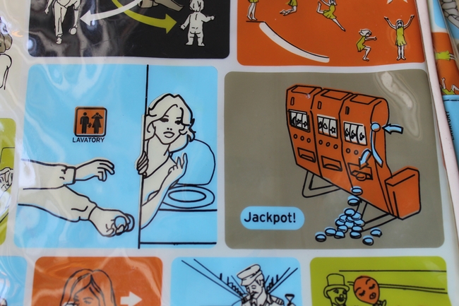 transversion funny retro airline travel bag