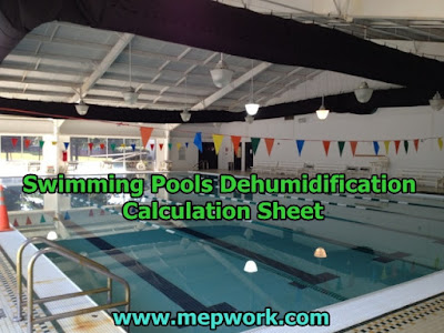 Swimming Pools Dehumidification Calculation Sheet