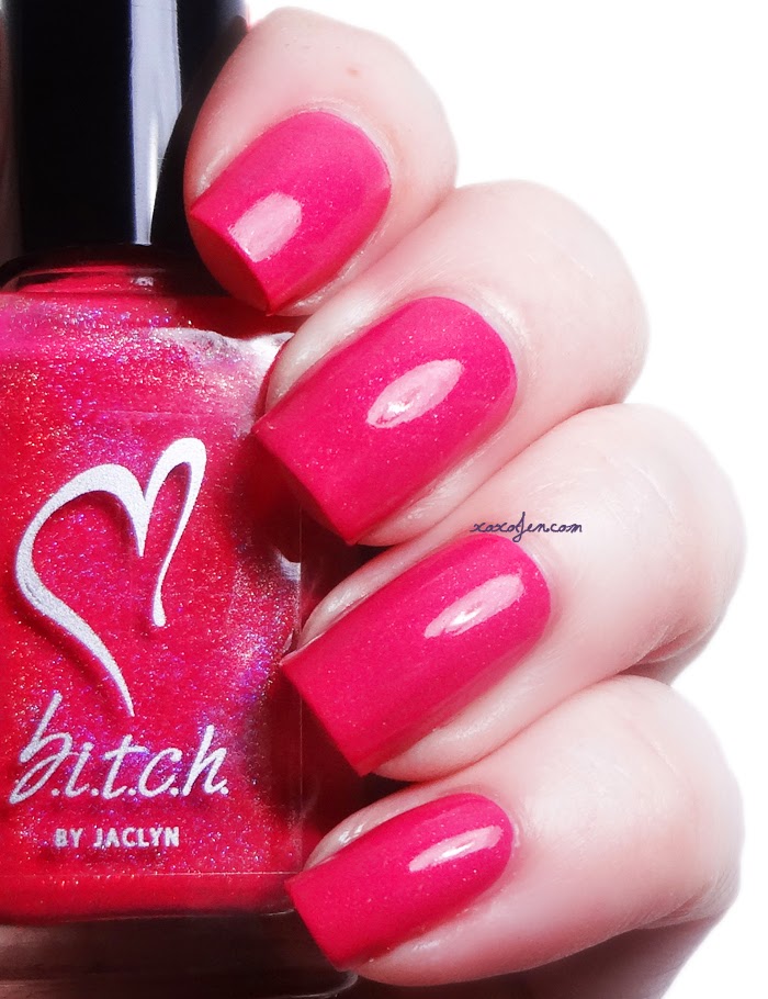 xoxoJen's swatch of b.i.t.c.h. by jaclyn Kiss-Off, Bitch