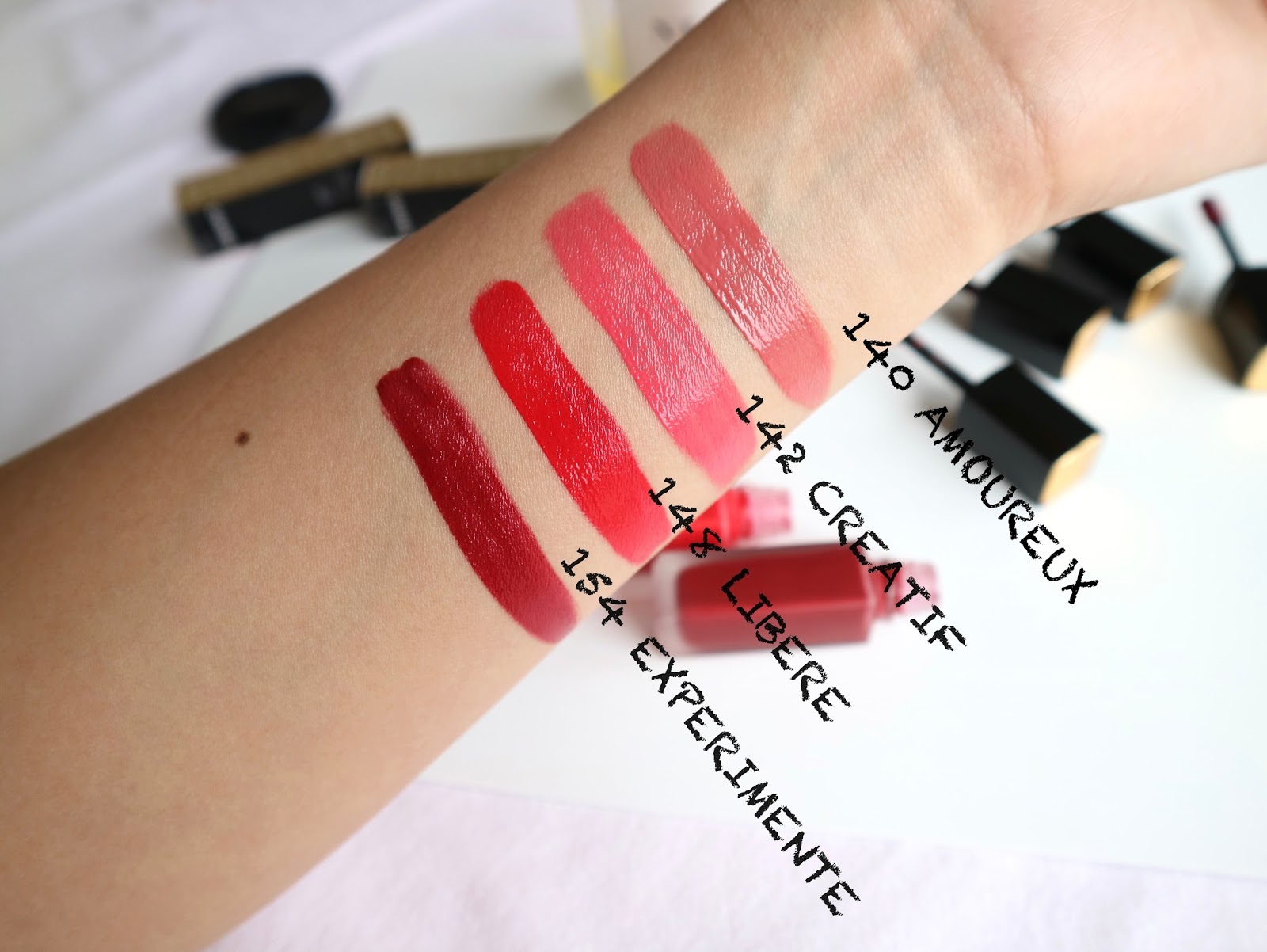 Chanel Rouge Allure Ink 140, 142, 148, 154