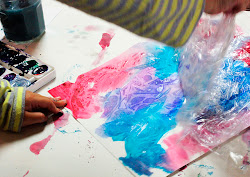 wrap watercolor saran dry techniques age any fun peel sit enough away then paint let paper