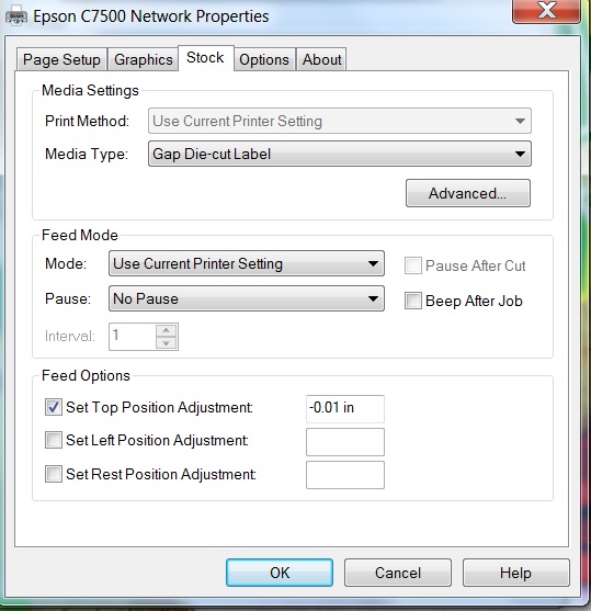 Color Labels On Demand C7500 BarTender Driver