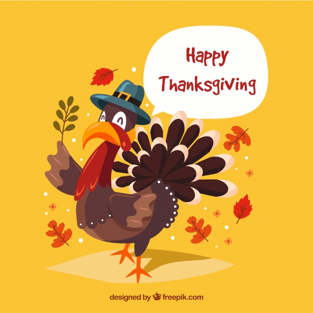Happy thanksgiving background Free Vector
