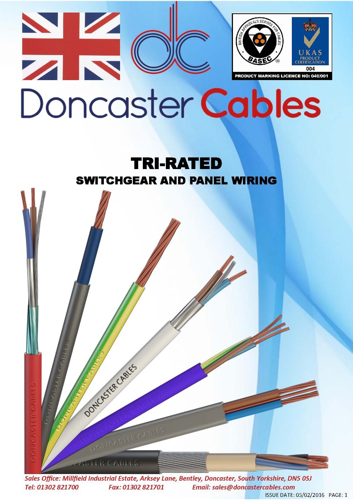 興昌電機 Hing Cheong Electric Doncaster TRIRATED Cable BS6231 Datasheet