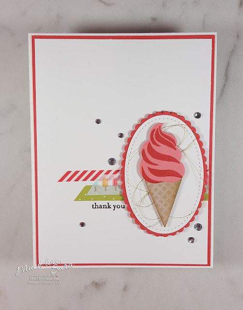 Handmade Thank You Card | Made Using Stampin' Up! Tasty Treats Product Suite