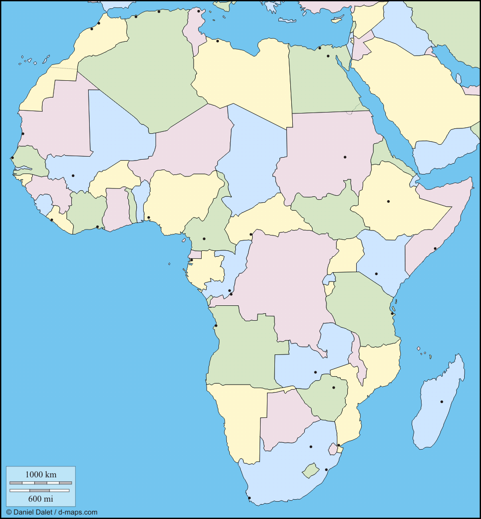 Me Gustan Las Sociales África Mapa Político 4826