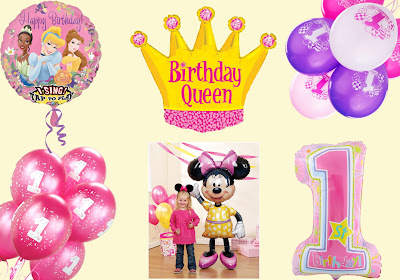 1st Birthday Kids-Girl Balloons