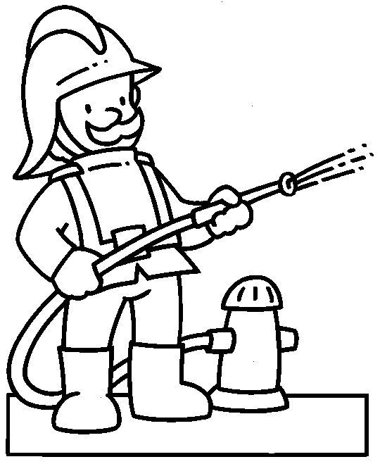 fireman and policeman coloring pages - photo #31