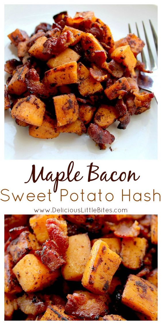 Maple Bacon Sweet Potato Hash