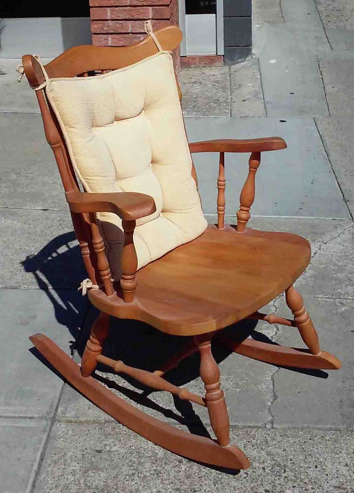 UHURU FURNITURE & COLLECTIBLES SOLD Wooden Rocker 45