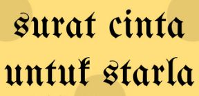 Lirik Lagu Balasan Surat Cinta Untuk Starla - Stafaband Uyeshare